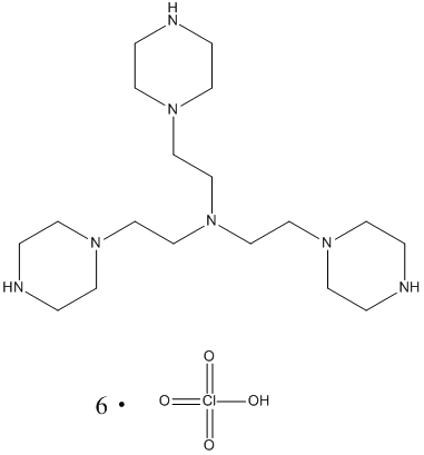 Molecular Structure of 194878-84-7 (1-Piperazineethanamine, N,N-bis[2-(1-piperazinyl)ethyl]-,hexaperchlorate)